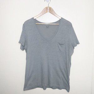 madewell vneck pocket tee